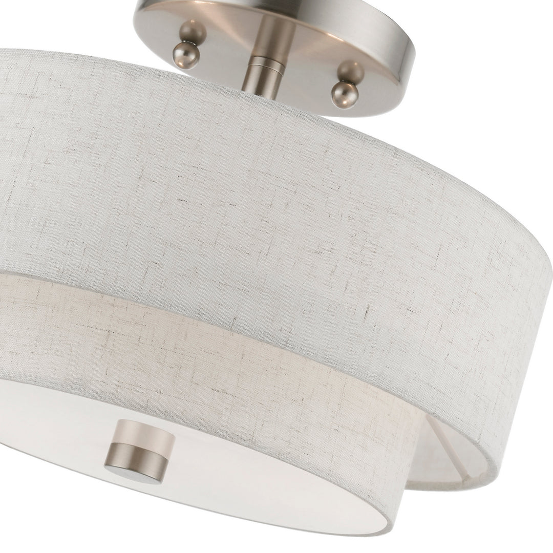 Livex Meridian 51082-91 Ceiling Light - Brushed Nickel