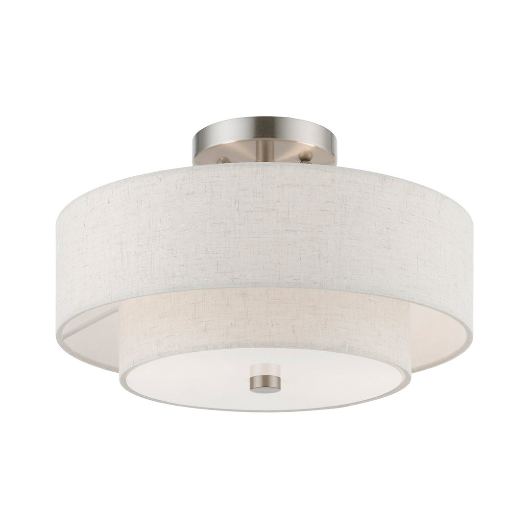 Livex Meridian 51083-91 Ceiling Light - Brushed Nickel