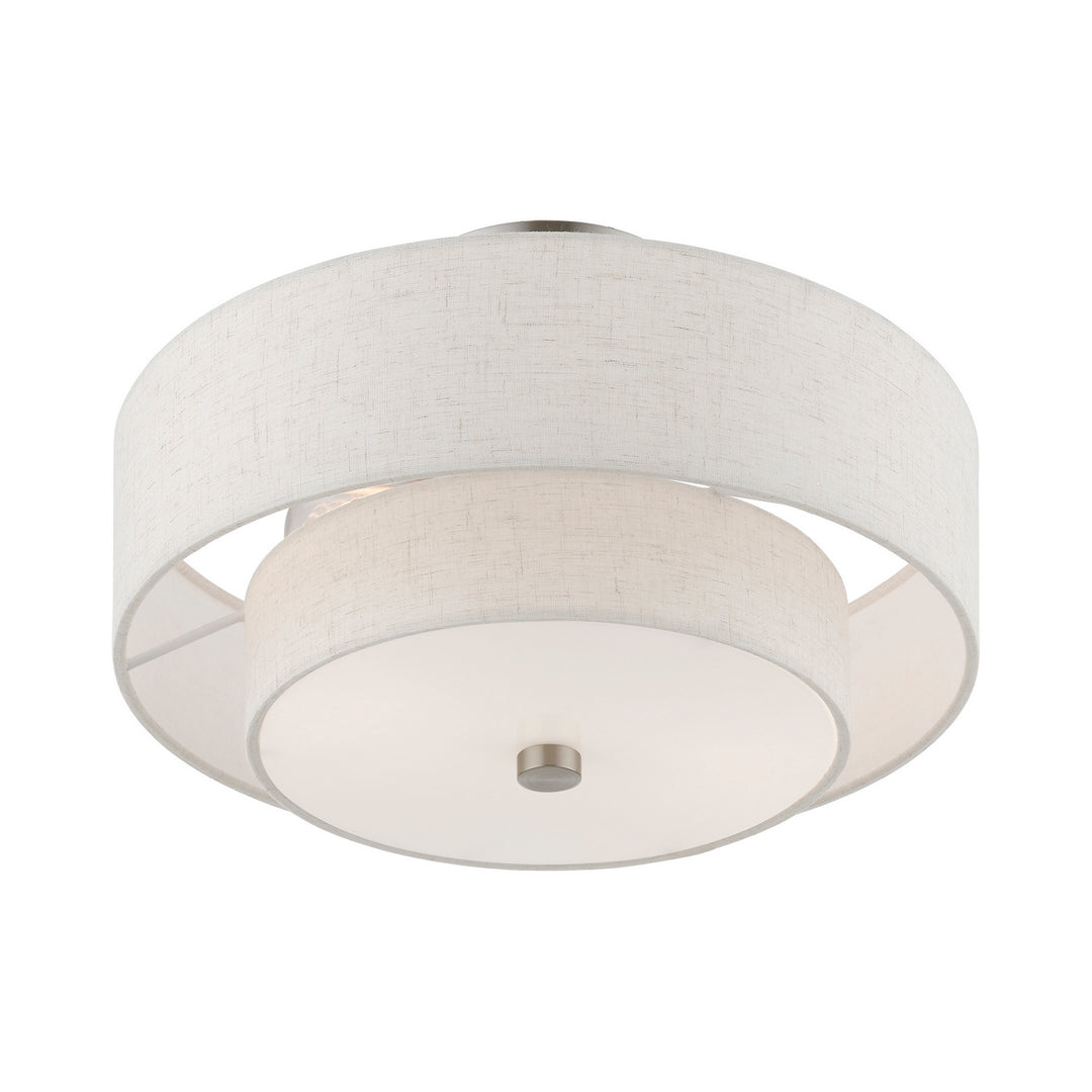 Livex Meridian 51083-91 Ceiling Light - Brushed Nickel