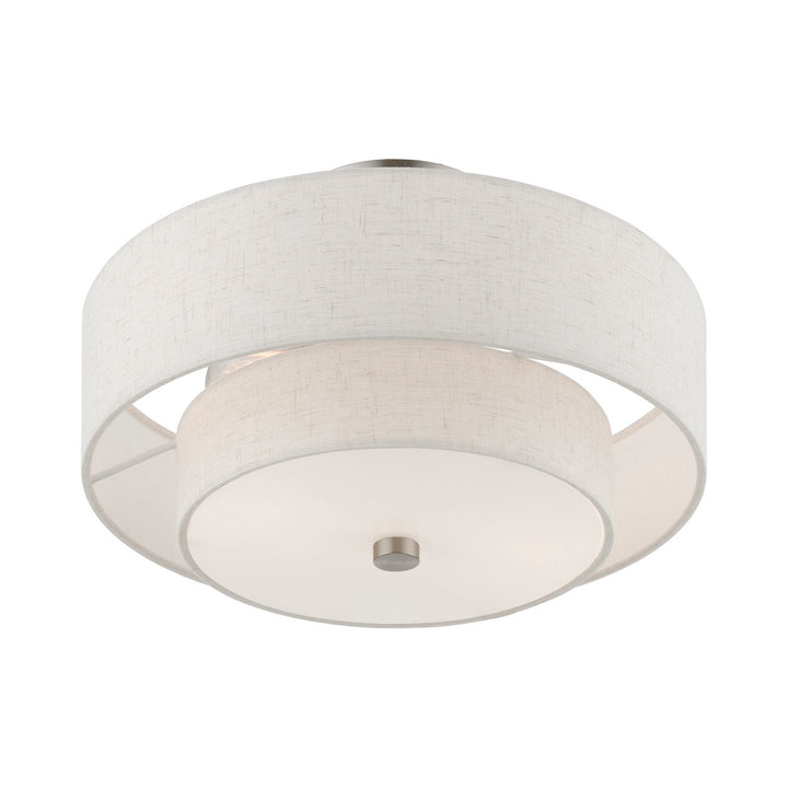 Livex Meridian 51083-91 Ceiling Light - Brushed Nickel