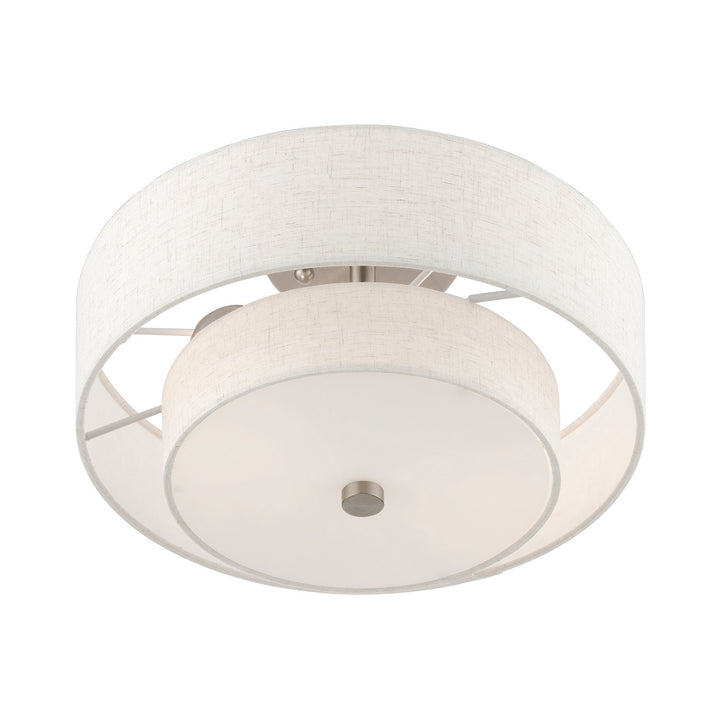 Livex Meridian 51083-91 Ceiling Light - Brushed Nickel