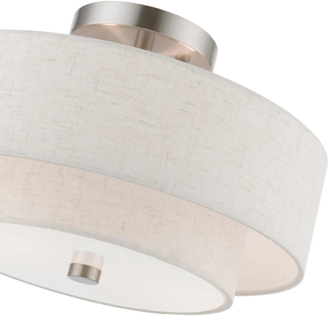 Livex Meridian 51083-91 Ceiling Light - Brushed Nickel