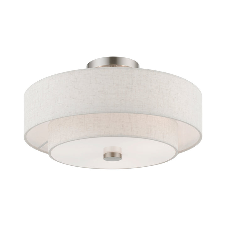 Livex Meridian 51084-91 Ceiling Light - Brushed Nickel