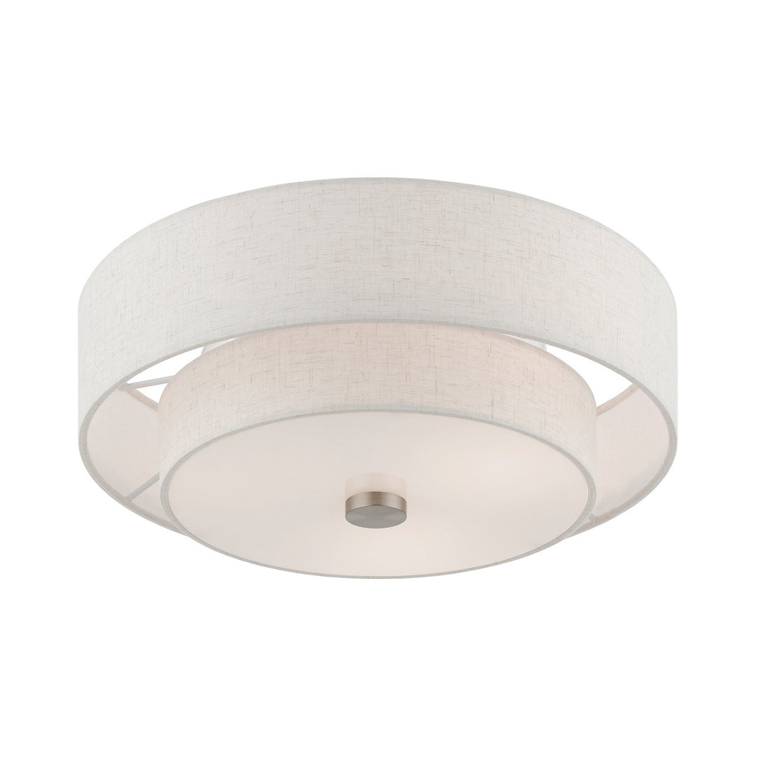 Livex Meridian 51084-91 Ceiling Light - Brushed Nickel