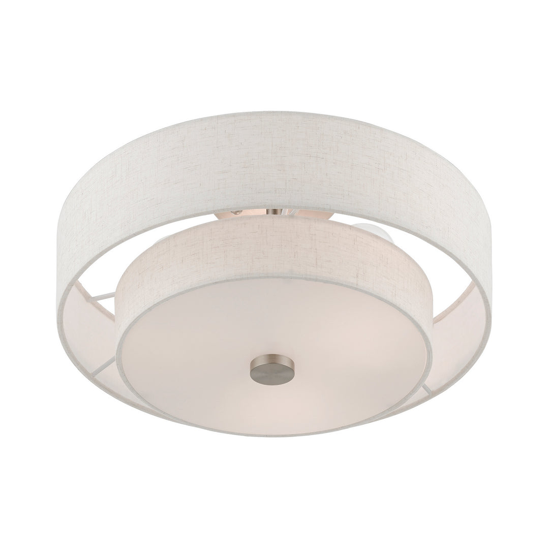 Livex Meridian 51084-91 Ceiling Light - Brushed Nickel