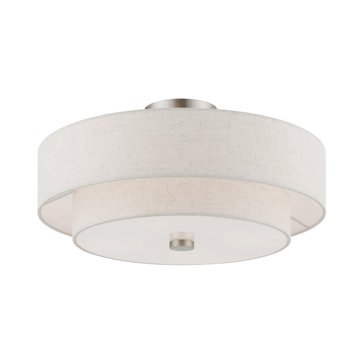 Livex Meridian 51085-91 Ceiling Light - Brushed Nickel