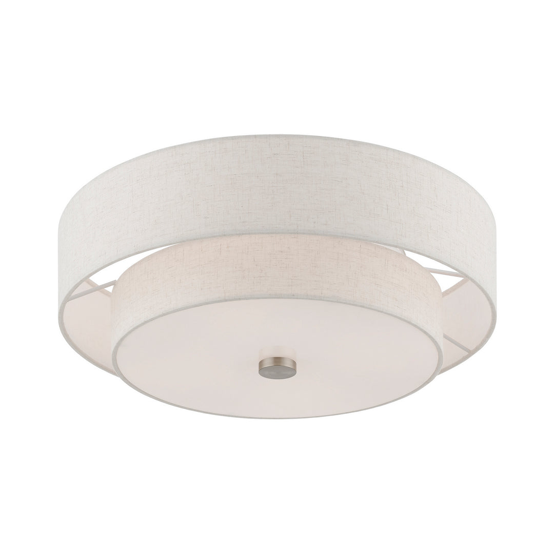 Livex Meridian 51085-91 Ceiling Light - Brushed Nickel