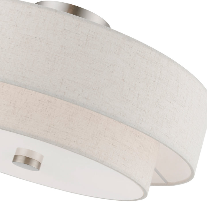 Livex Meridian 51085-91 Ceiling Light - Brushed Nickel