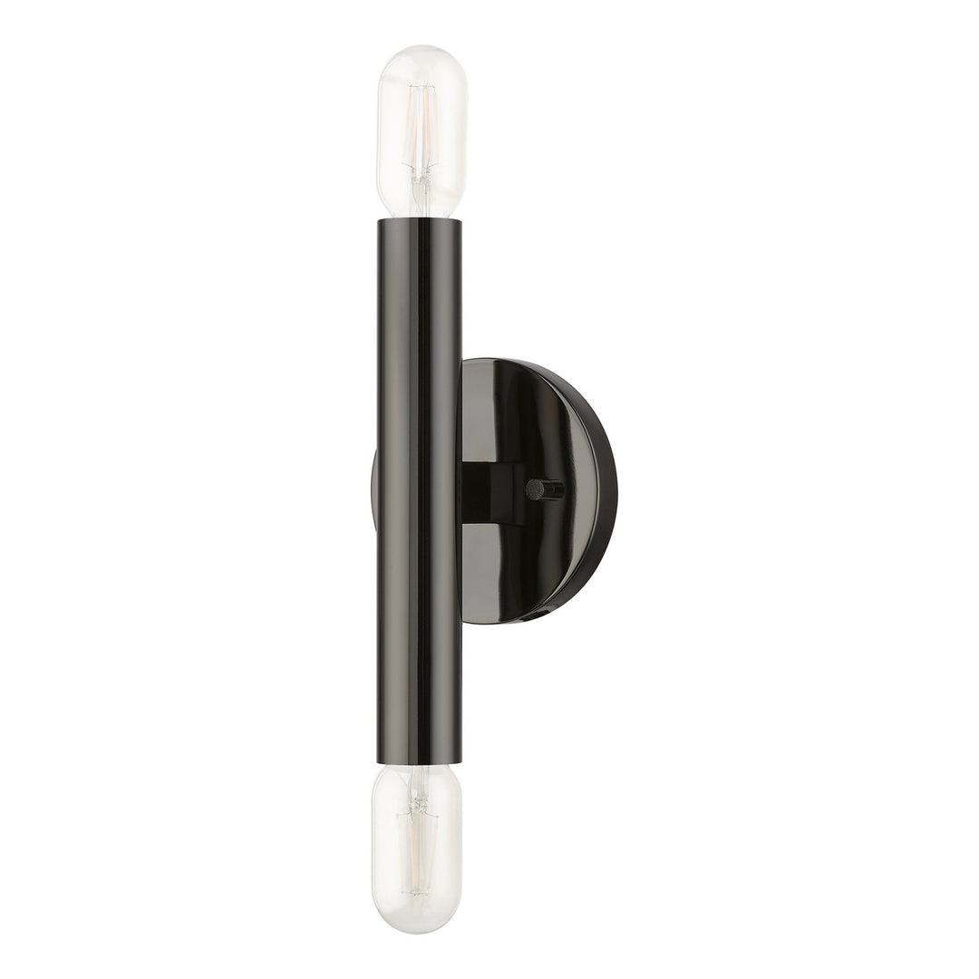 Livex Copenhagen 51132-46 Wall Sconce Light - Black Chrome