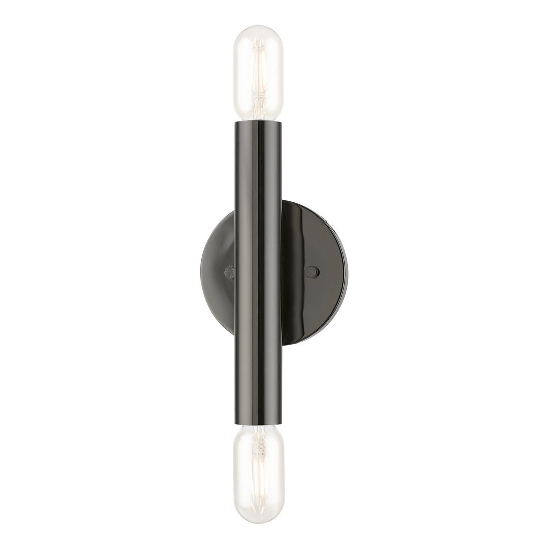 Livex Copenhagen 51132-46 Wall Sconce Light - Black Chrome