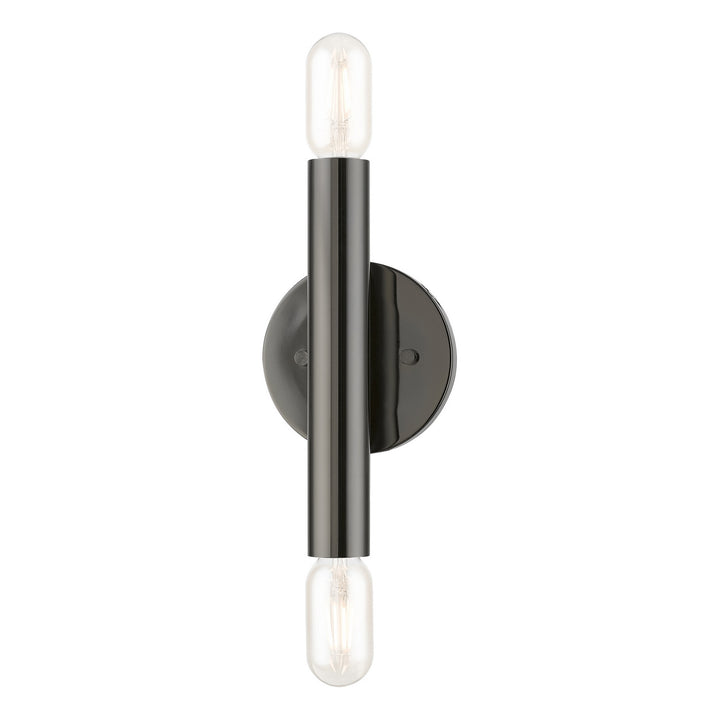 Livex Copenhagen 51132-46 Wall Sconce Light - Black Chrome