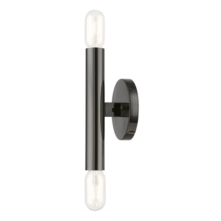 Livex Copenhagen 51132-46 Wall Sconce Light - Black Chrome