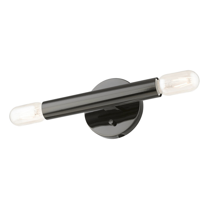 Livex Copenhagen 51132-46 Wall Sconce Light - Black Chrome