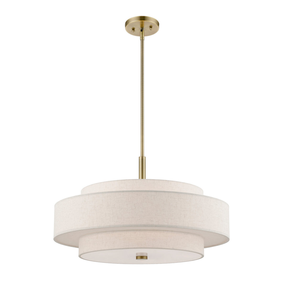 Livex Monroe 52138-01 Pendant Light - Antique Brass