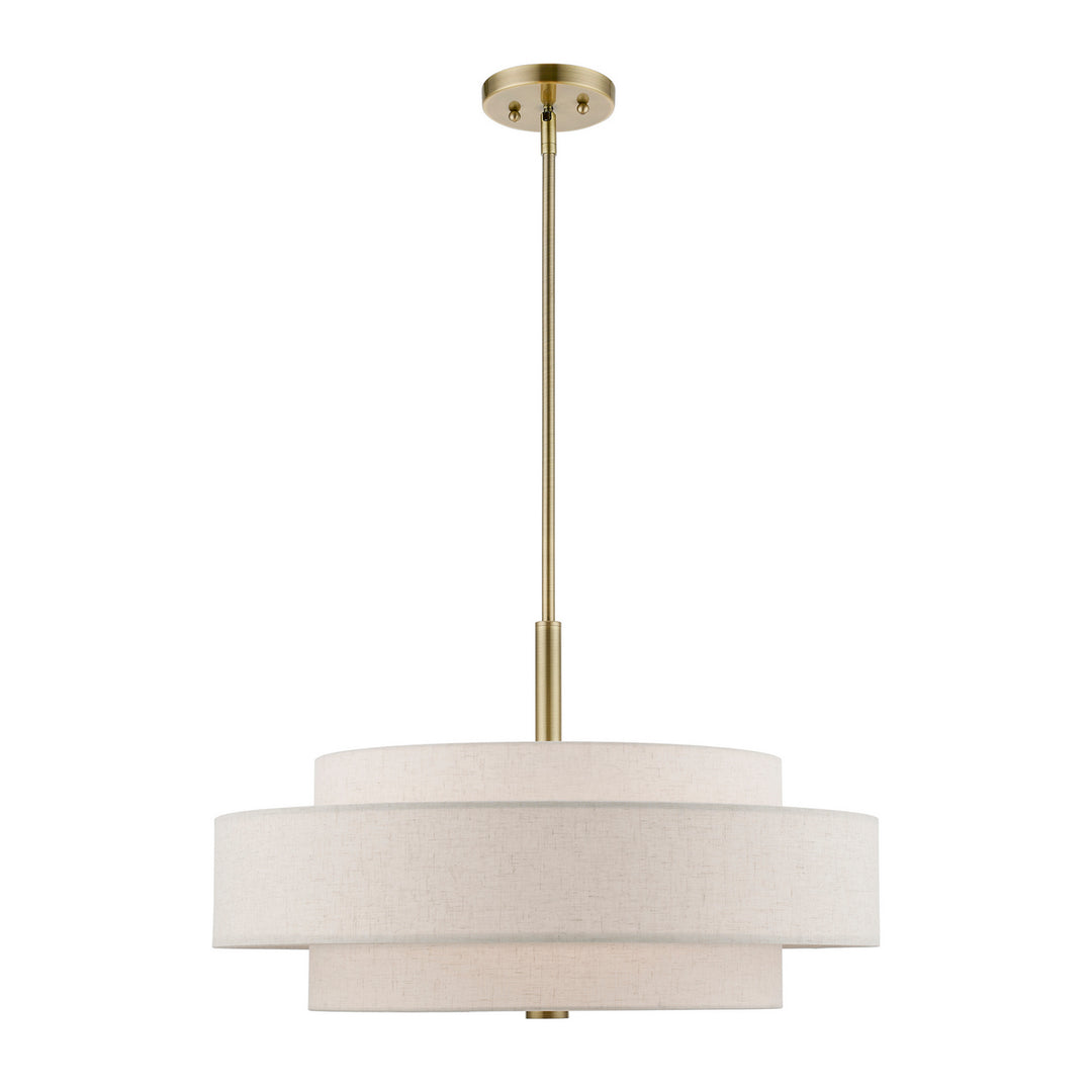 Livex Monroe 52138-01 Pendant Light - Antique Brass