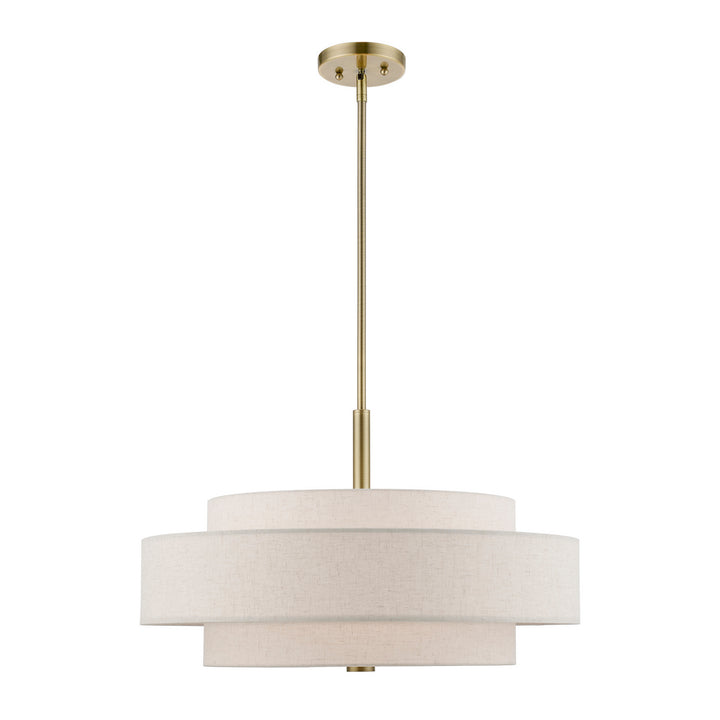 Livex Monroe 52138-01 Pendant Light - Antique Brass