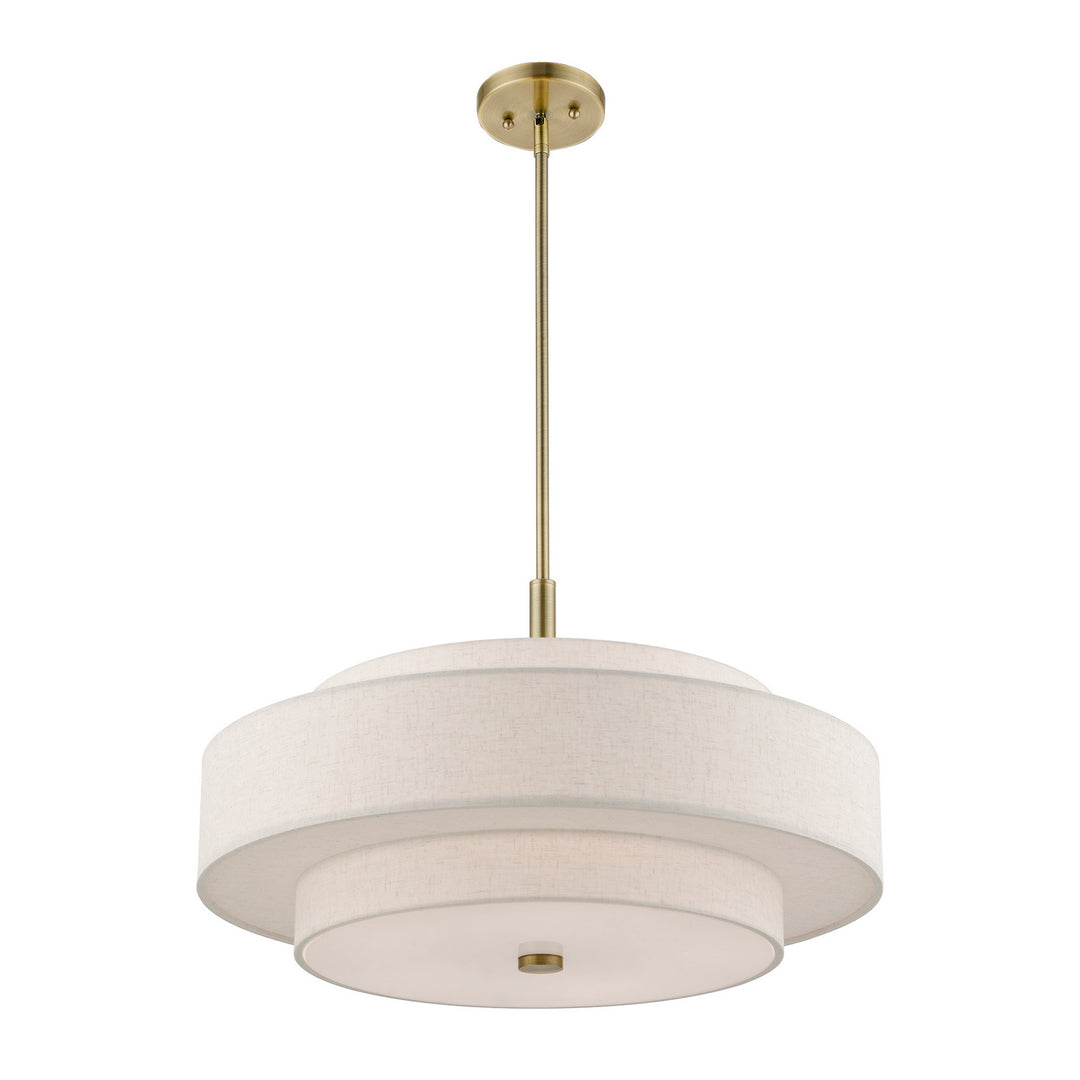 Livex Monroe 52138-01 Pendant Light - Antique Brass
