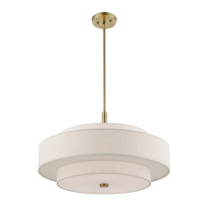 Livex Monroe 52138-01 Pendant Light - Antique Brass