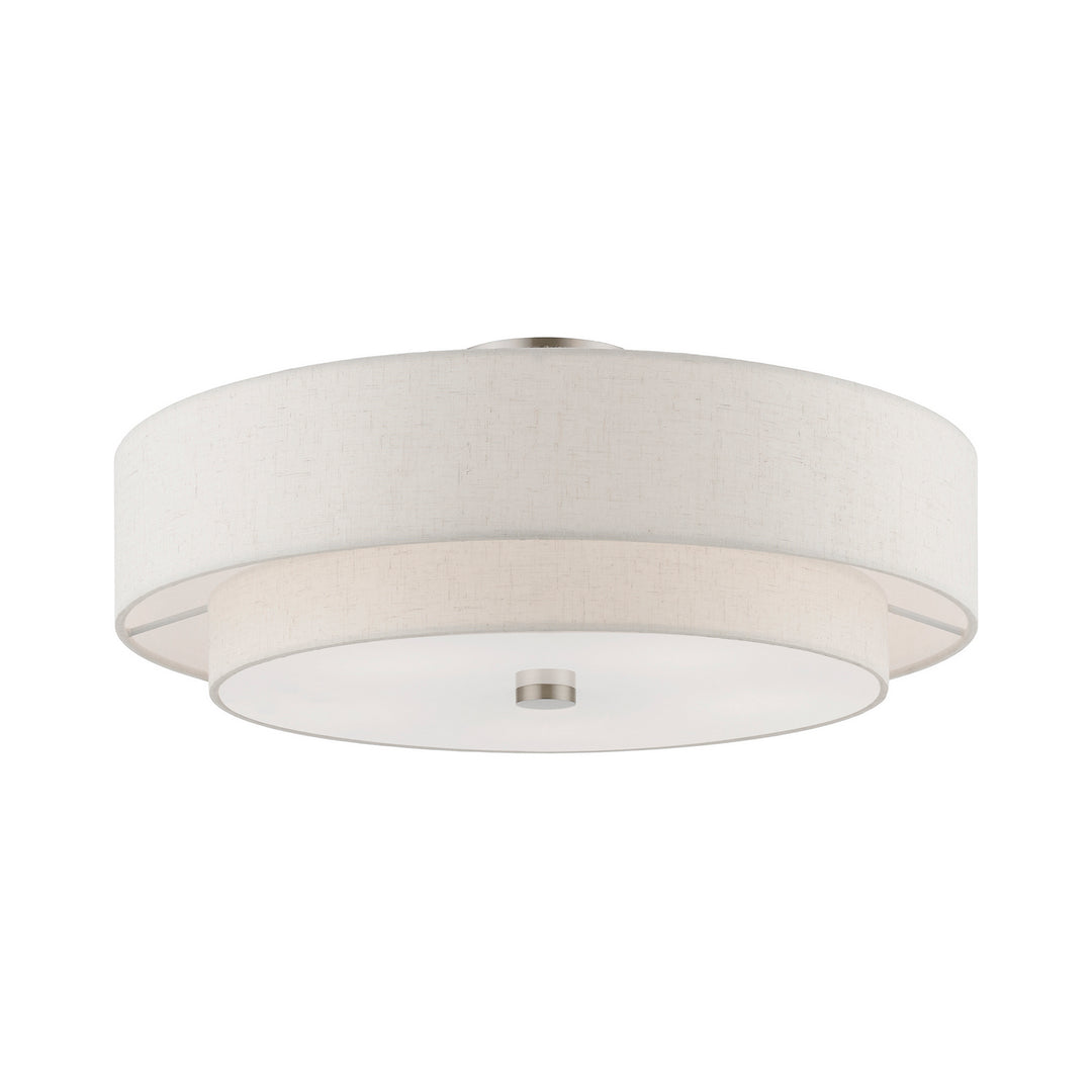 Livex Meridian 52139-91 Ceiling Light - Brushed Nickel