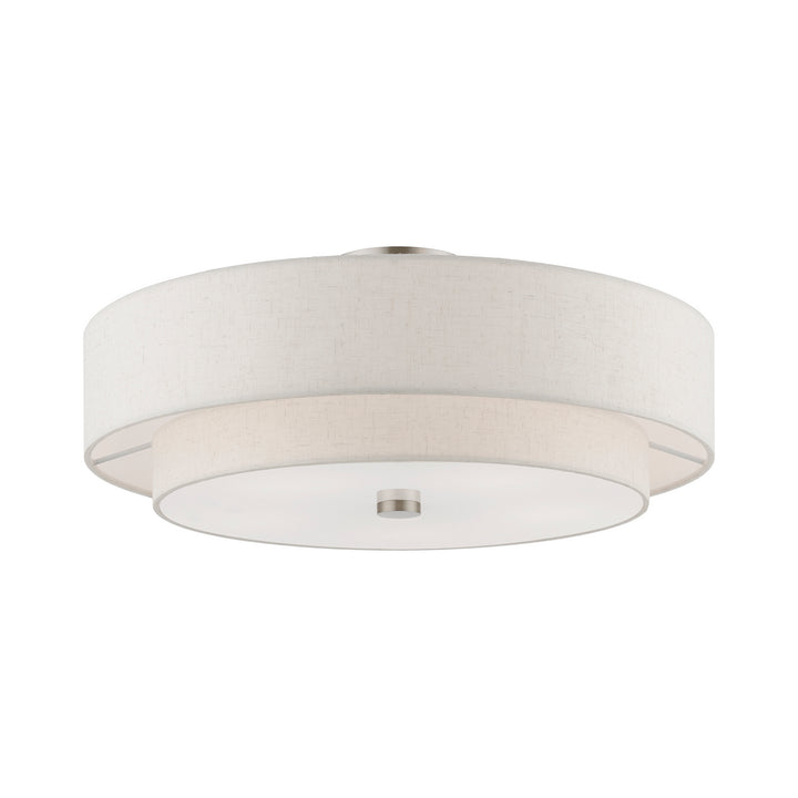 Livex Meridian 52139-91 Ceiling Light - Brushed Nickel