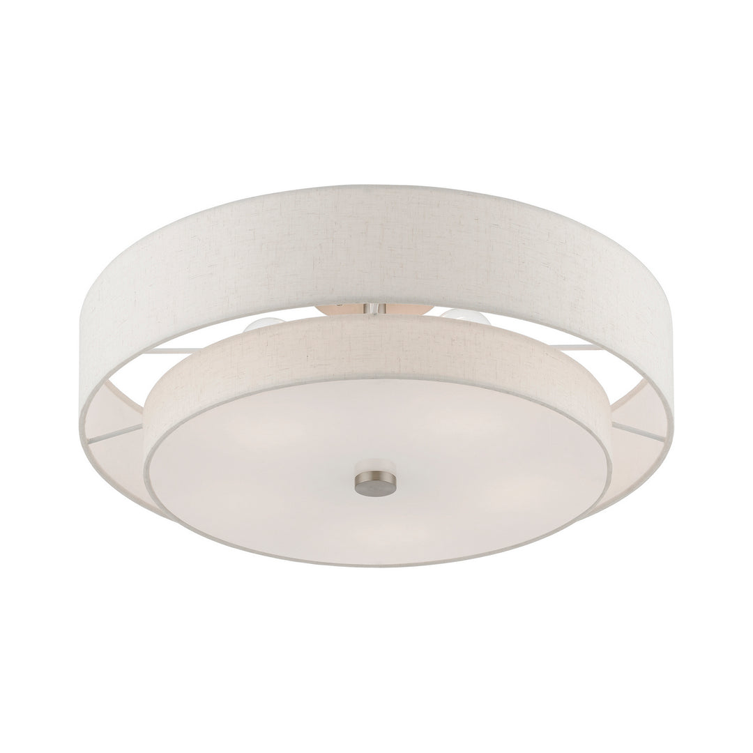 Livex Meridian 52139-91 Ceiling Light - Brushed Nickel