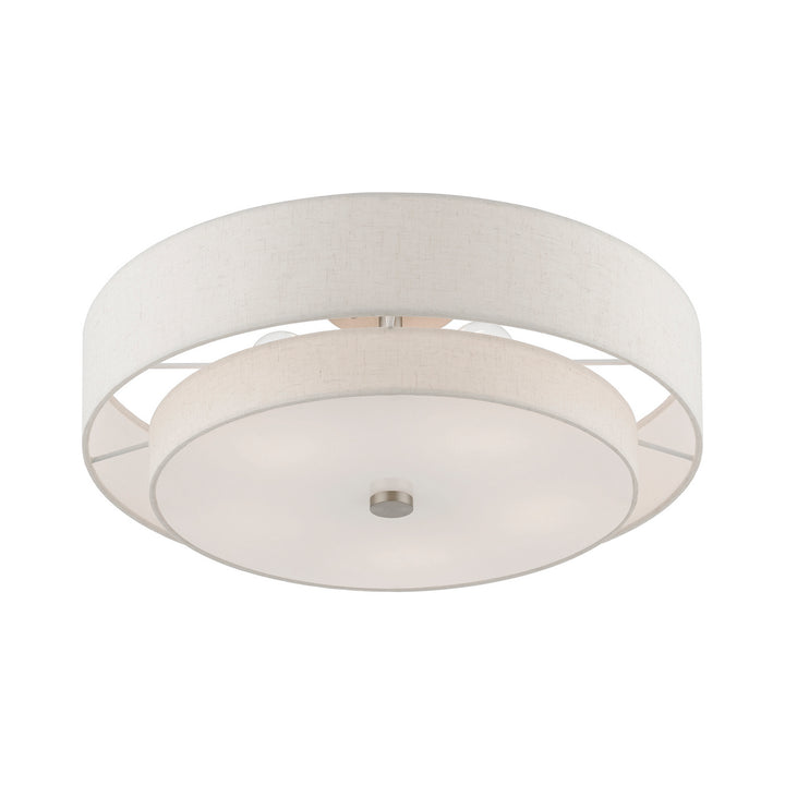 Livex Meridian 52139-91 Ceiling Light - Brushed Nickel