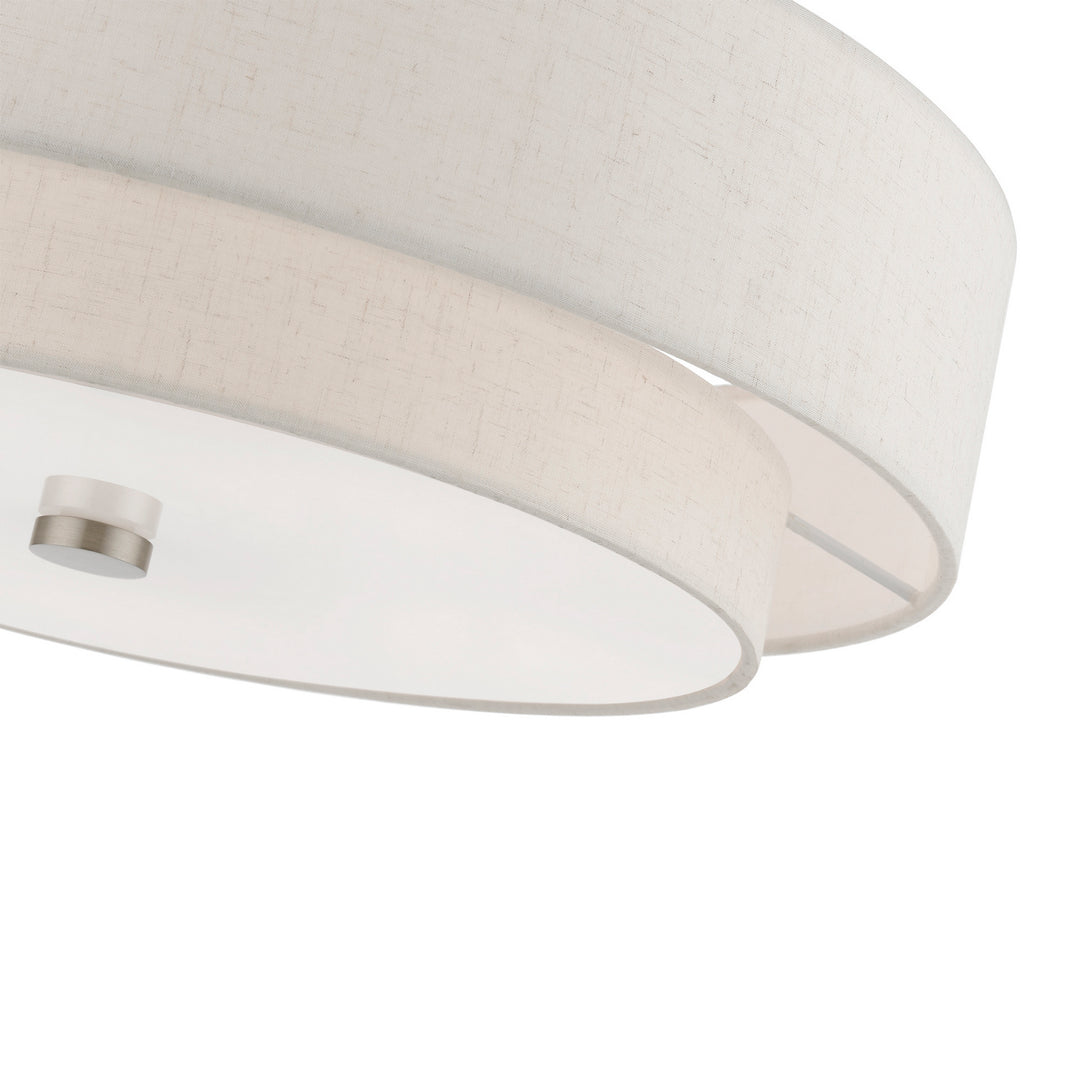 Livex Meridian 52139-91 Ceiling Light - Brushed Nickel