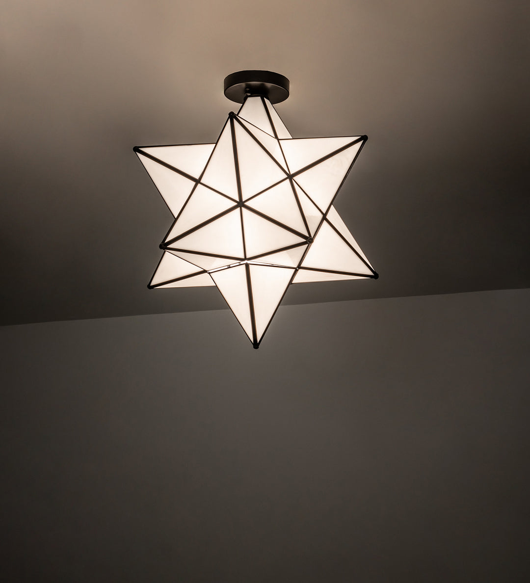 Meyda Tiffany Moravian Star 239498 Ceiling Light - Mahogany Bronze