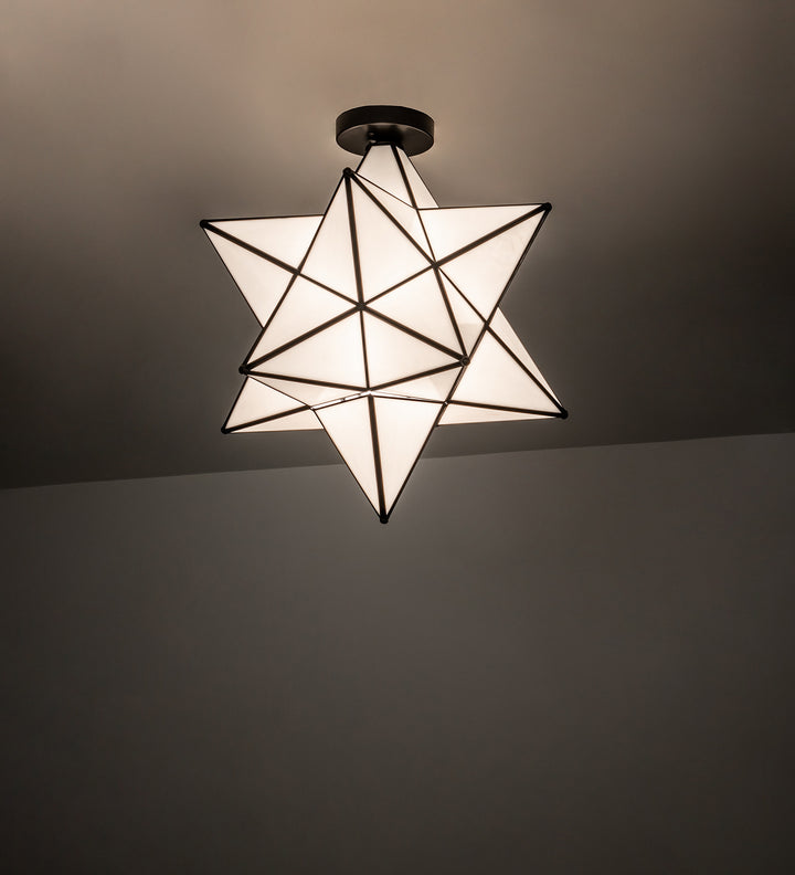 Meyda Tiffany Moravian Star 239498 Ceiling Light - Mahogany Bronze