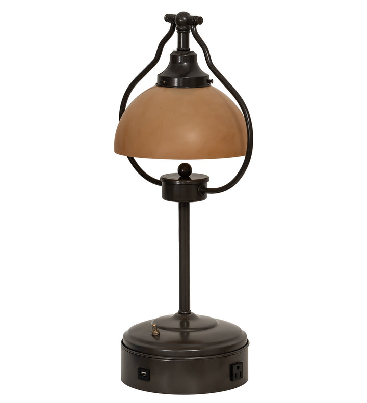 Meyda Tiffany Lighting 247040 Sedgwick One Light Table Lamp Lamp Bronze / Dark
