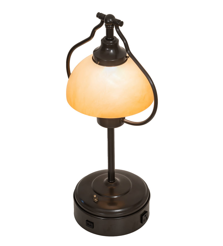 Meyda Tiffany Lighting 247040 Sedgwick One Light Table Lamp Lamp Bronze / Dark