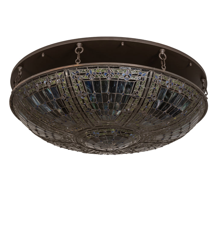 Meyda Tiffany Fleur-De-Lis 251123 Ceiling Light - Oil Rubbed Bronze