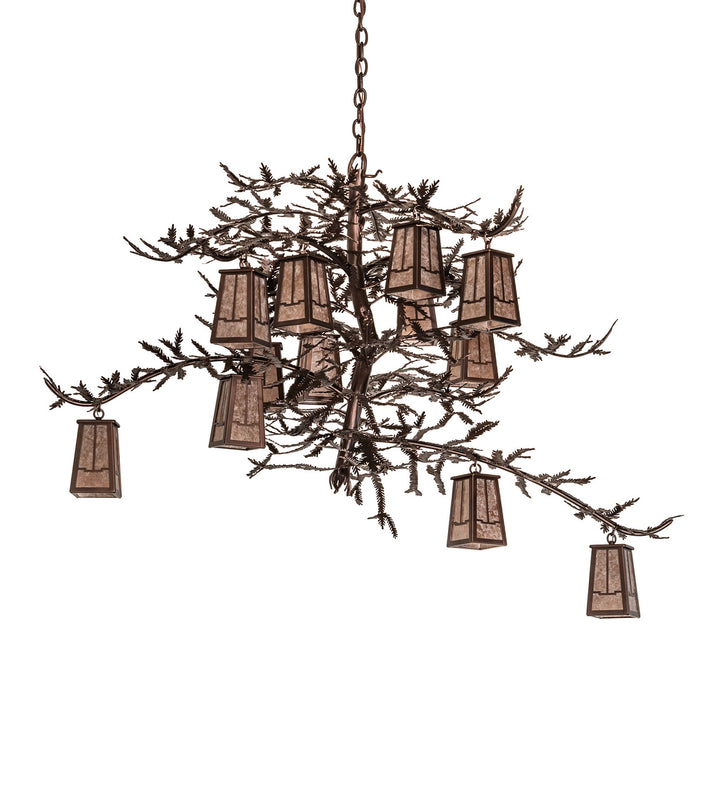 Meyda Tiffany Pine Branch 251446 Chandelier Light - Mahogany Bronze