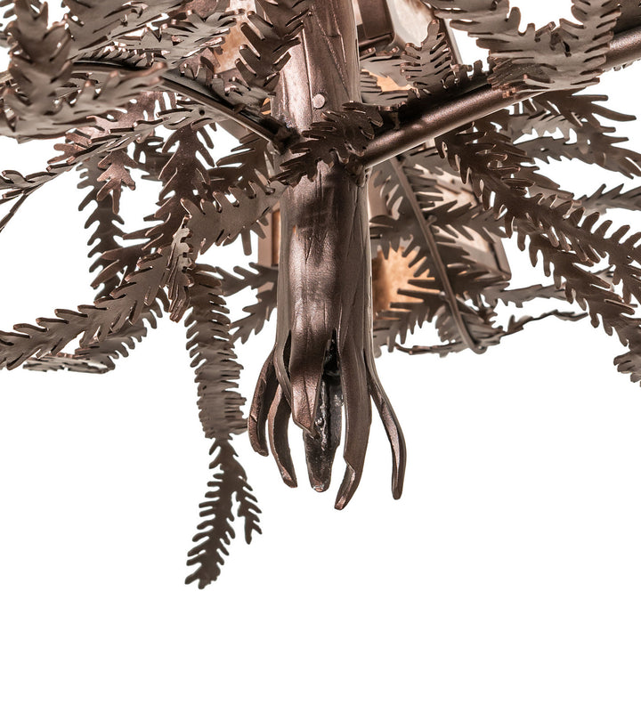Meyda Tiffany Pine Branch 251446 Chandelier Light - Mahogany Bronze