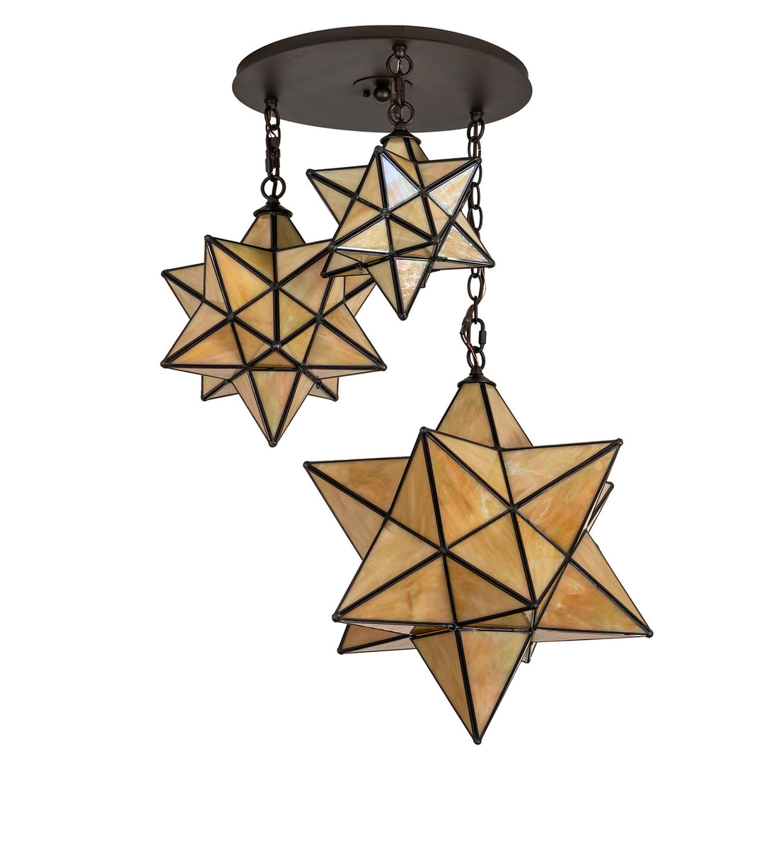 Meyda Tiffany Moravian Star 251942 Pendant Light - Oil Rubbed Bronze