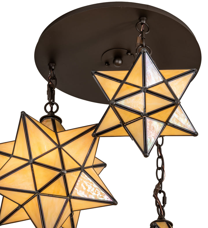 Meyda Tiffany Moravian Star 251942 Pendant Light - Oil Rubbed Bronze