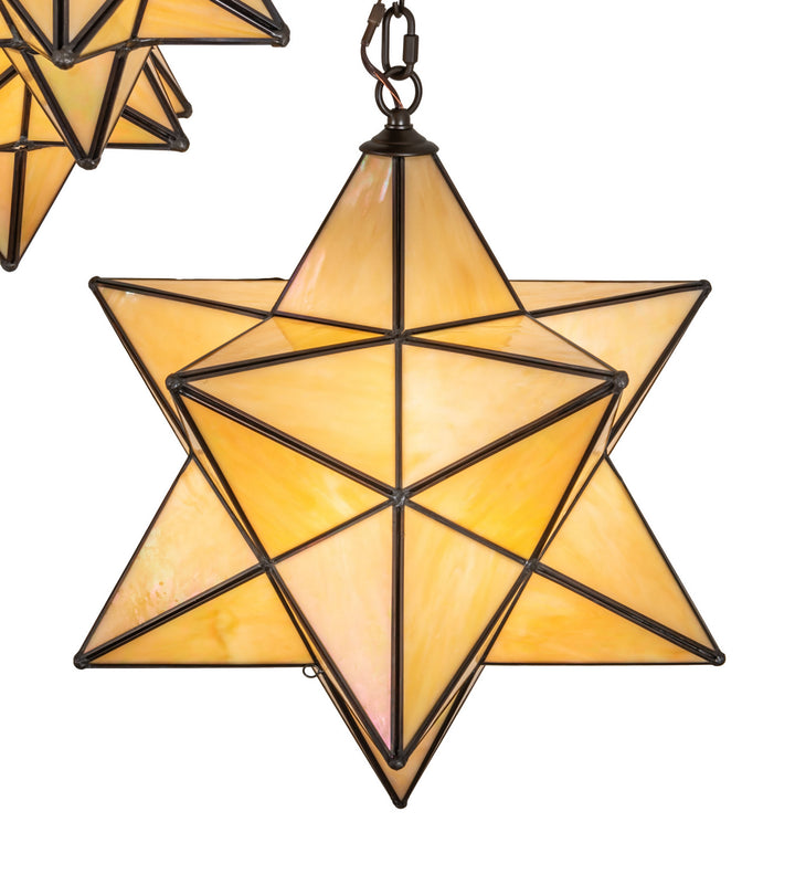 Meyda Tiffany Moravian Star 251942 Pendant Light - Oil Rubbed Bronze