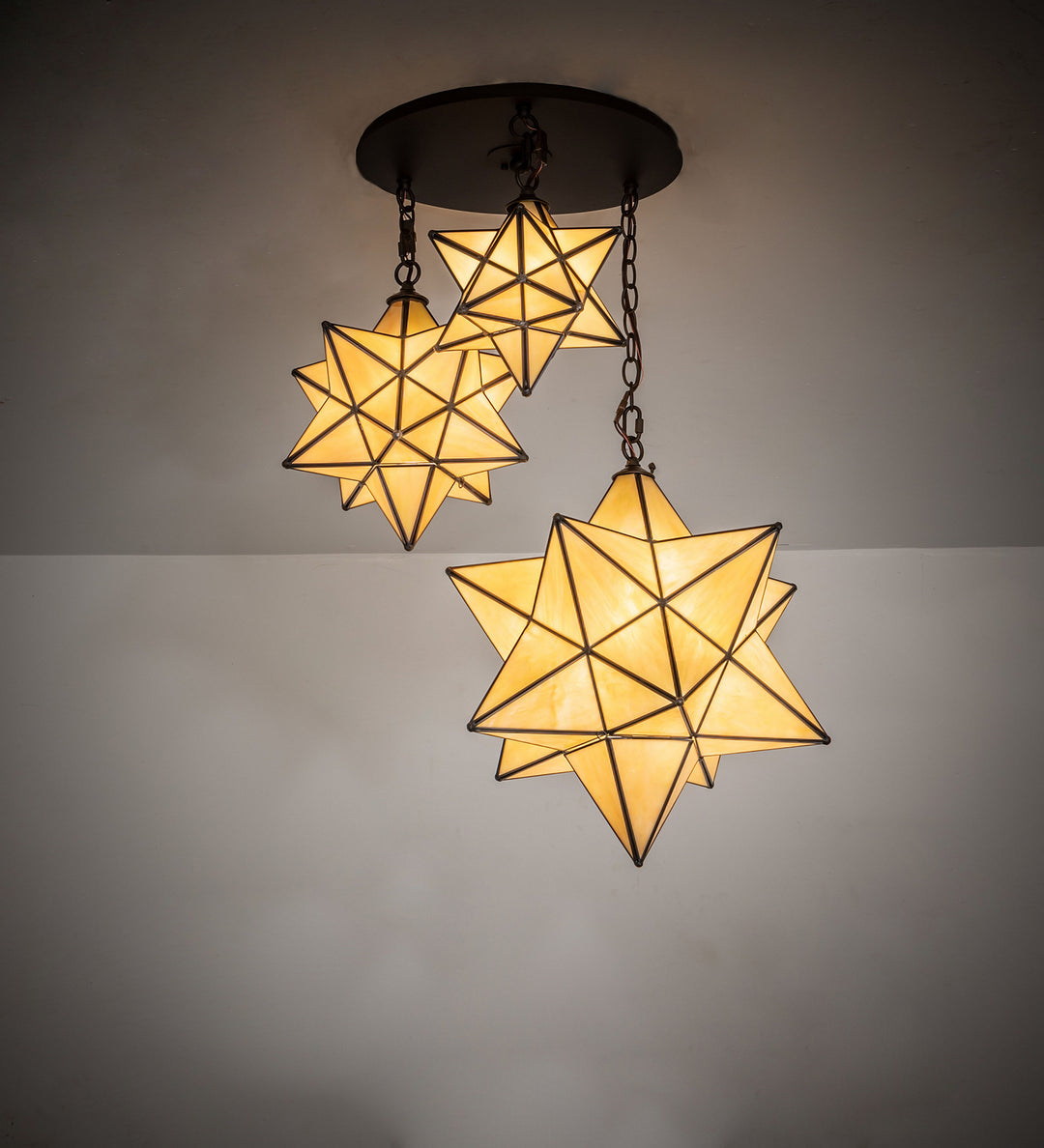 Meyda Tiffany Moravian Star 251942 Pendant Light - Oil Rubbed Bronze