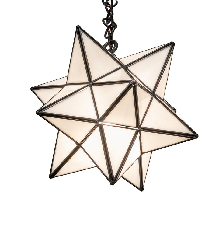 Meyda Tiffany Moravian Star 253018 Pendant Light - Craftsman Brown