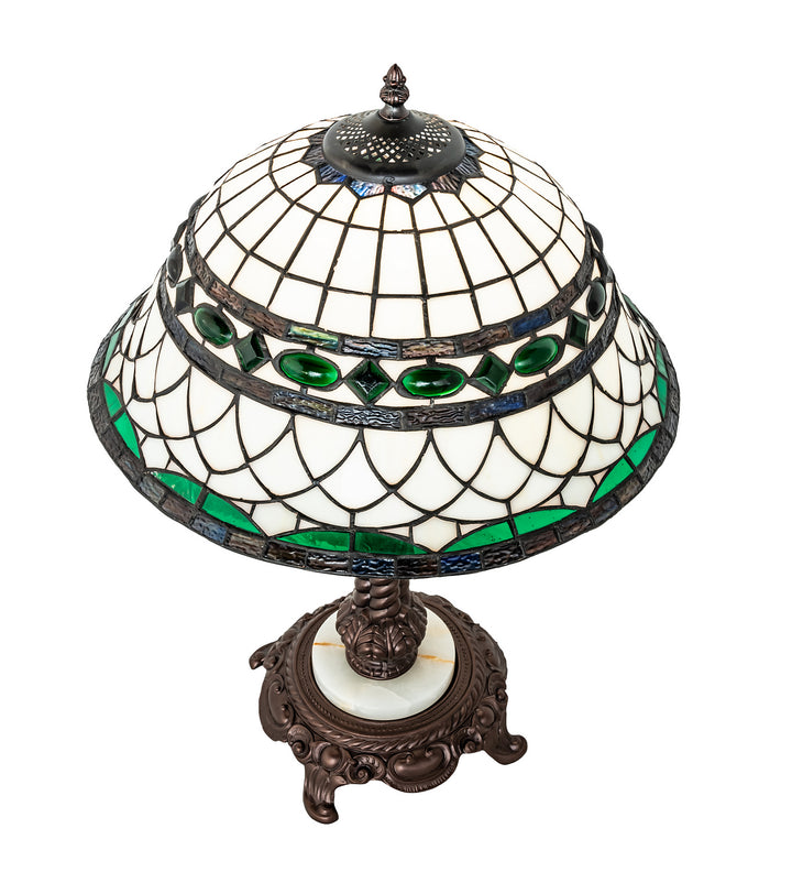 Meyda Tiffany Lighting 253640 Tiffany Roman One Light Table Lamp Lamp Bronze / Dark
