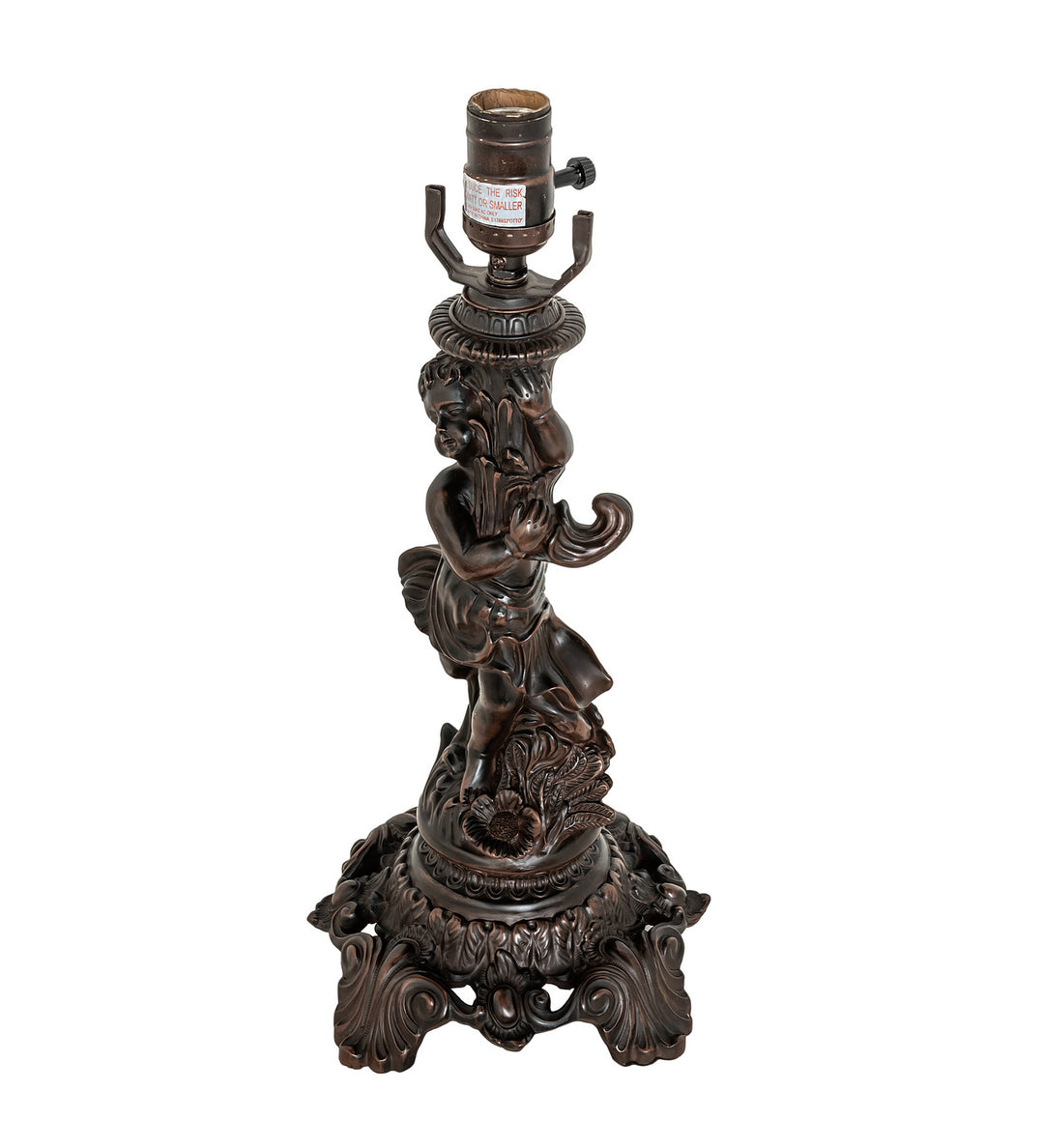 Meyda Tiffany Lighting 254237 Reverse Painted One Light Table Lamp Lamp Bronze / Dark