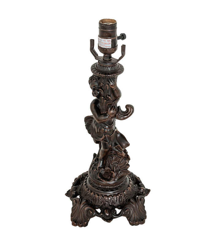 Meyda Tiffany Lighting 254237 Reverse Painted One Light Table Lamp Lamp Bronze / Dark