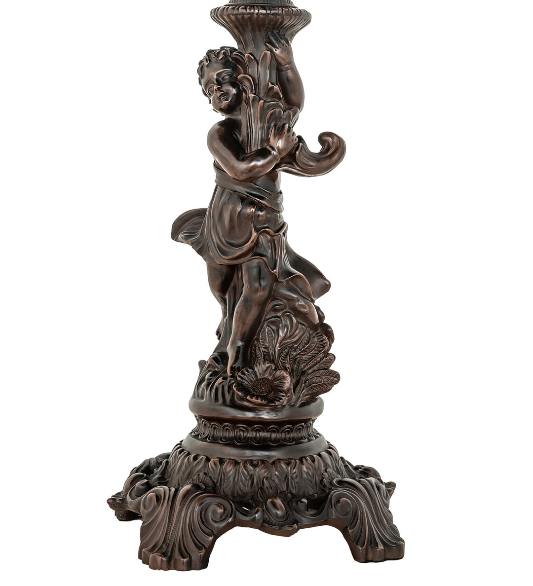 Meyda Tiffany Lighting 254237 Reverse Painted One Light Table Lamp Lamp Bronze / Dark