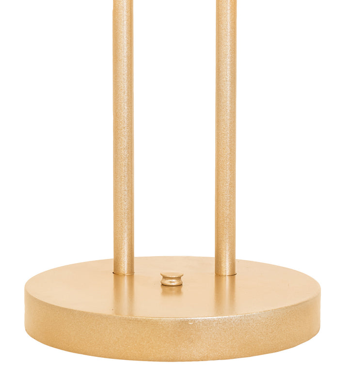 Meyda Tiffany Lighting 254472 Bola Two Light Table Lamp Lamp Gold, Champ, Gld Leaf