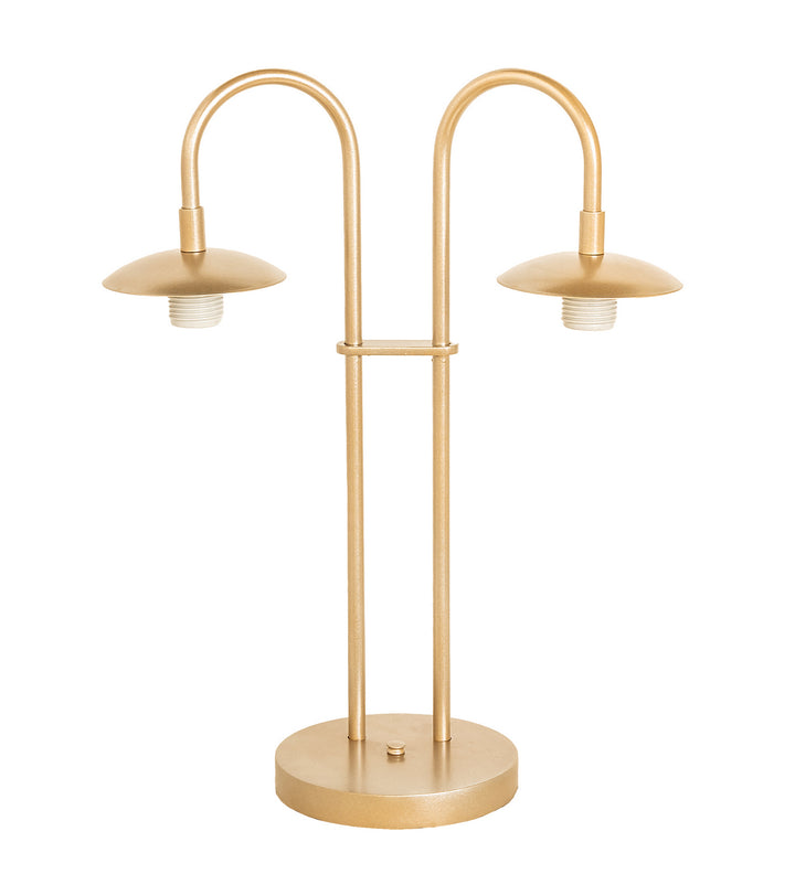 Meyda Tiffany Lighting 254472 Bola Two Light Table Lamp Lamp Gold, Champ, Gld Leaf