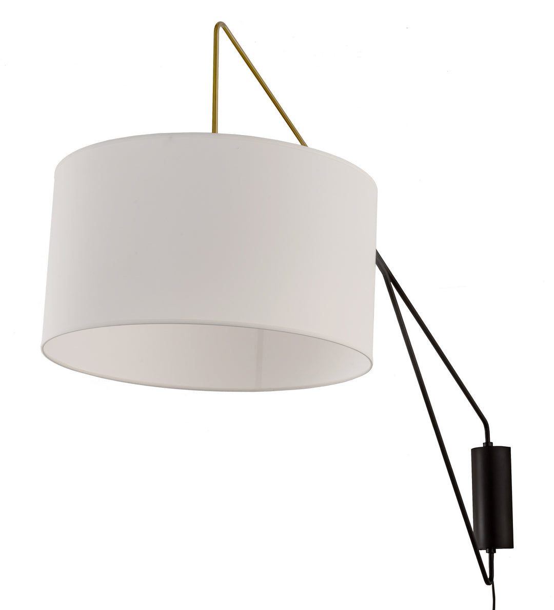 Meyda Tiffany Lighting 254719 Cilindro Led Swing Arm Wall Sconce Lamp Brass - Antique