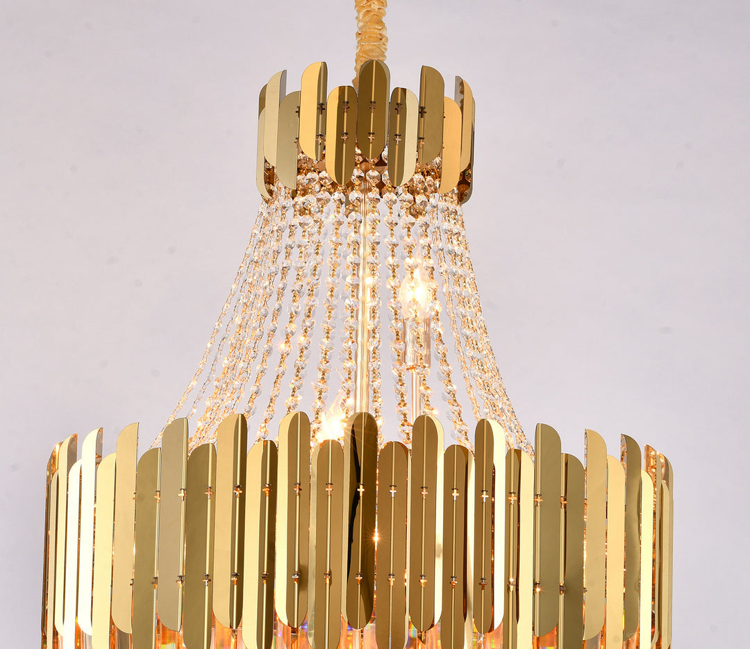 Bethel International GL407C24G Chandelier Light - Gold