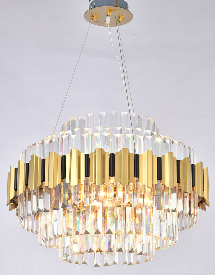 Bethel International GL417C24G Chandelier Light - Gold