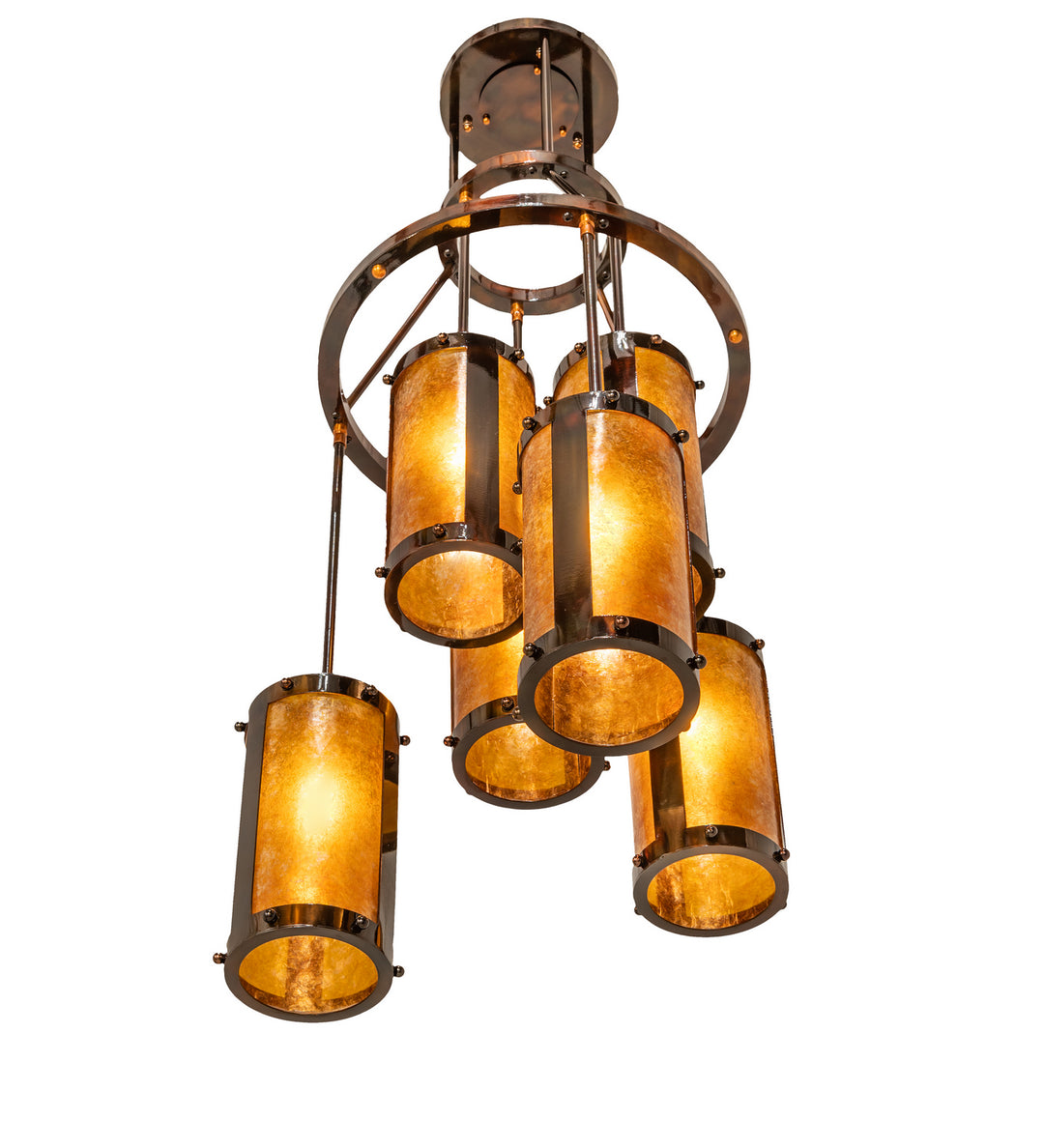 Meyda Tiffany Cartier 250768 Chandelier Light - Transparent Copper,Burnished