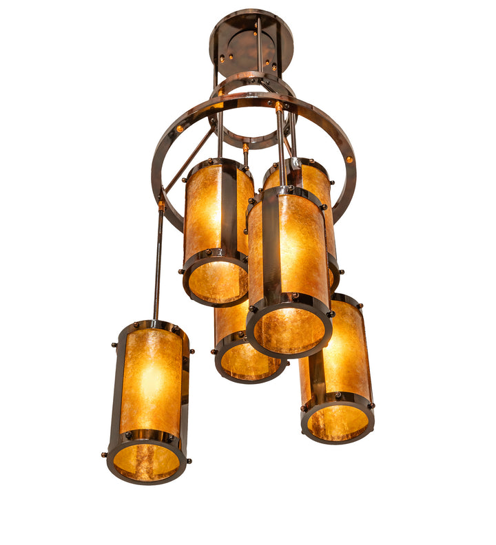 Meyda Tiffany Cartier 250768 Chandelier Light - Transparent Copper,Burnished